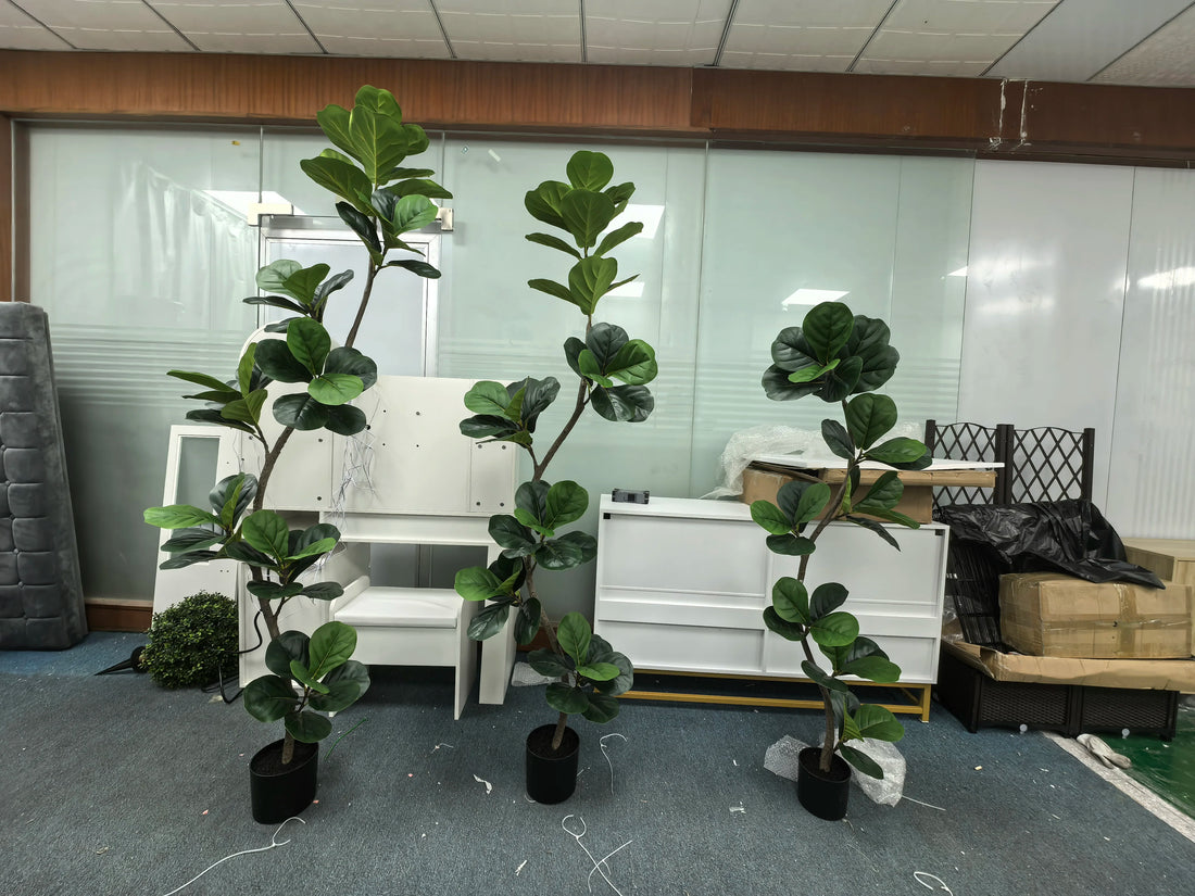 Artificial Fiddle Leaf Fig Tree – Faux Potted Indoor Plant