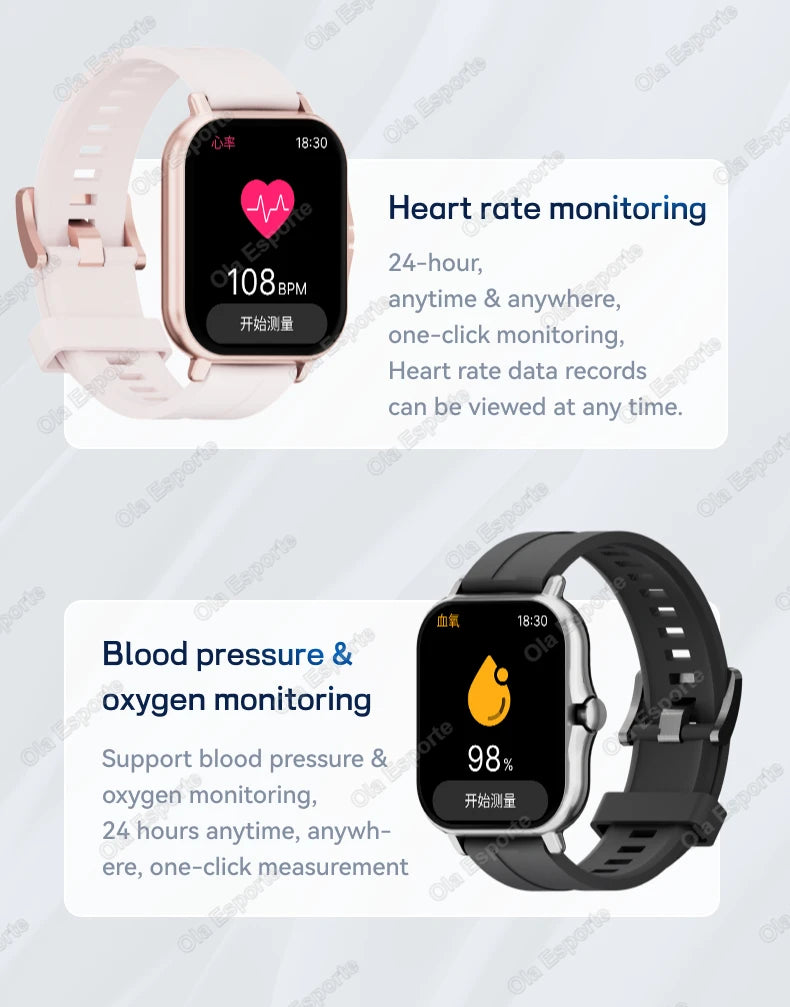 1.83" Waterproof Smartwatch with Call & Sleep Monitoring