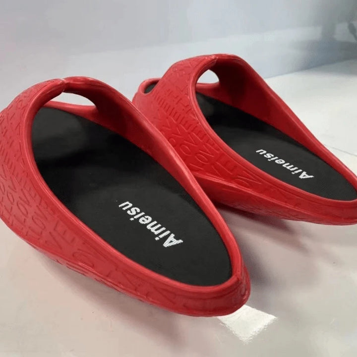 Japanese Style Fitness Rocking Slippers for Women – EVA Body-Shaping Summer Slide