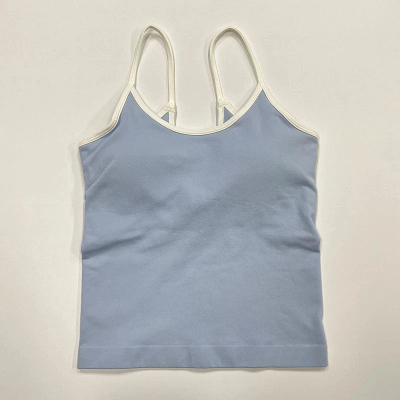 Women’s Seamless Yoga Set – Strappy Sports Bra & Stretch Leggings