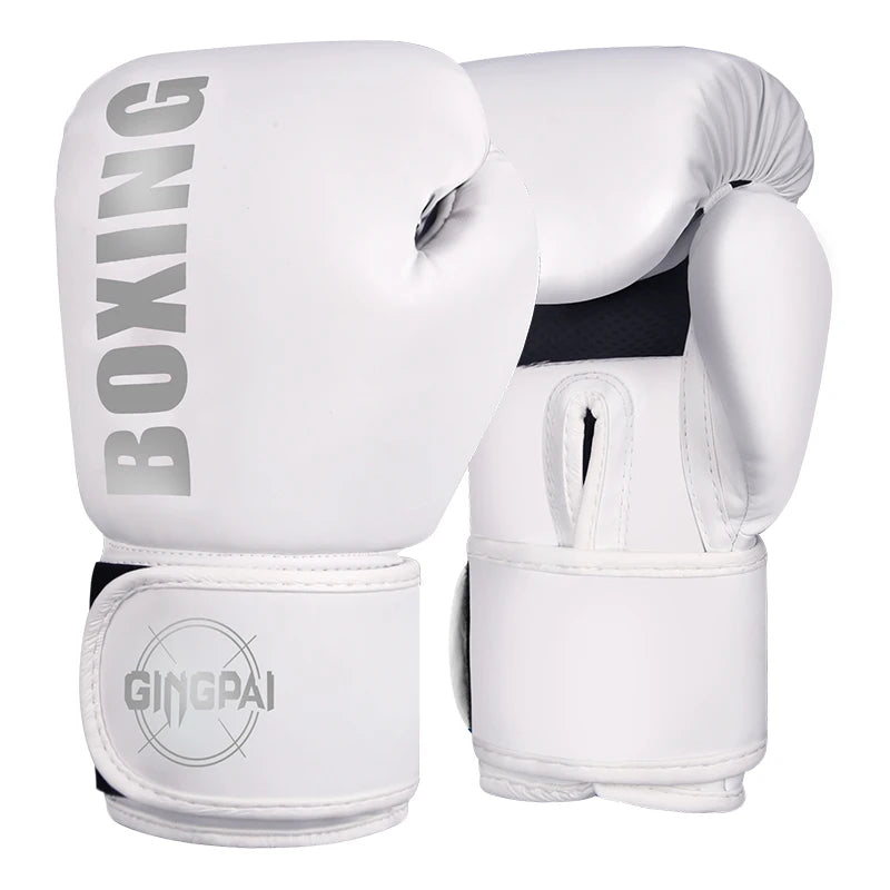 High-Quality PU Leather Boxing Gloves – 6/8/10/12oz Muay Thai, MMA, Free Fight & Sandbag Training Gloves for Men and Women