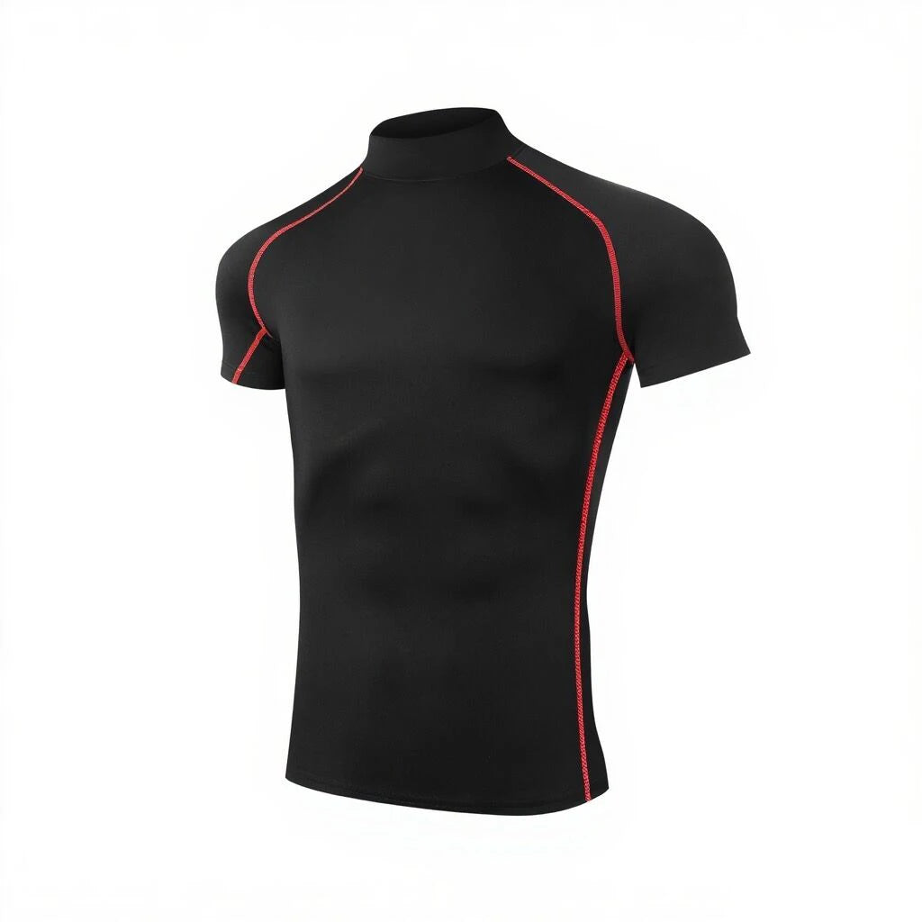Men’s Compression T-Shirt – Bodybuilding Sportswear, Quick-Dry Short Sleeve Gym Running Workout Top