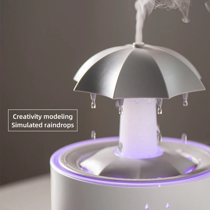 Cloud Rain Humidifier – Raindrop Aroma Diffuser with Remote & Night Light
