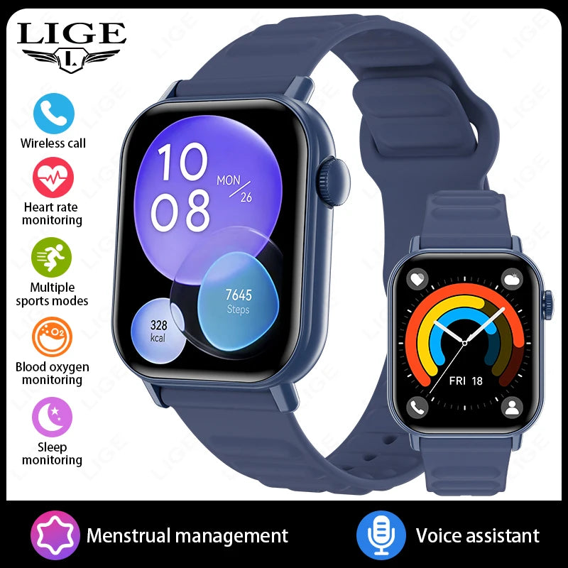 LIGE 2025 Smartwatch 1.83" HD Screen, BT Call, Health & Fitness Tracker