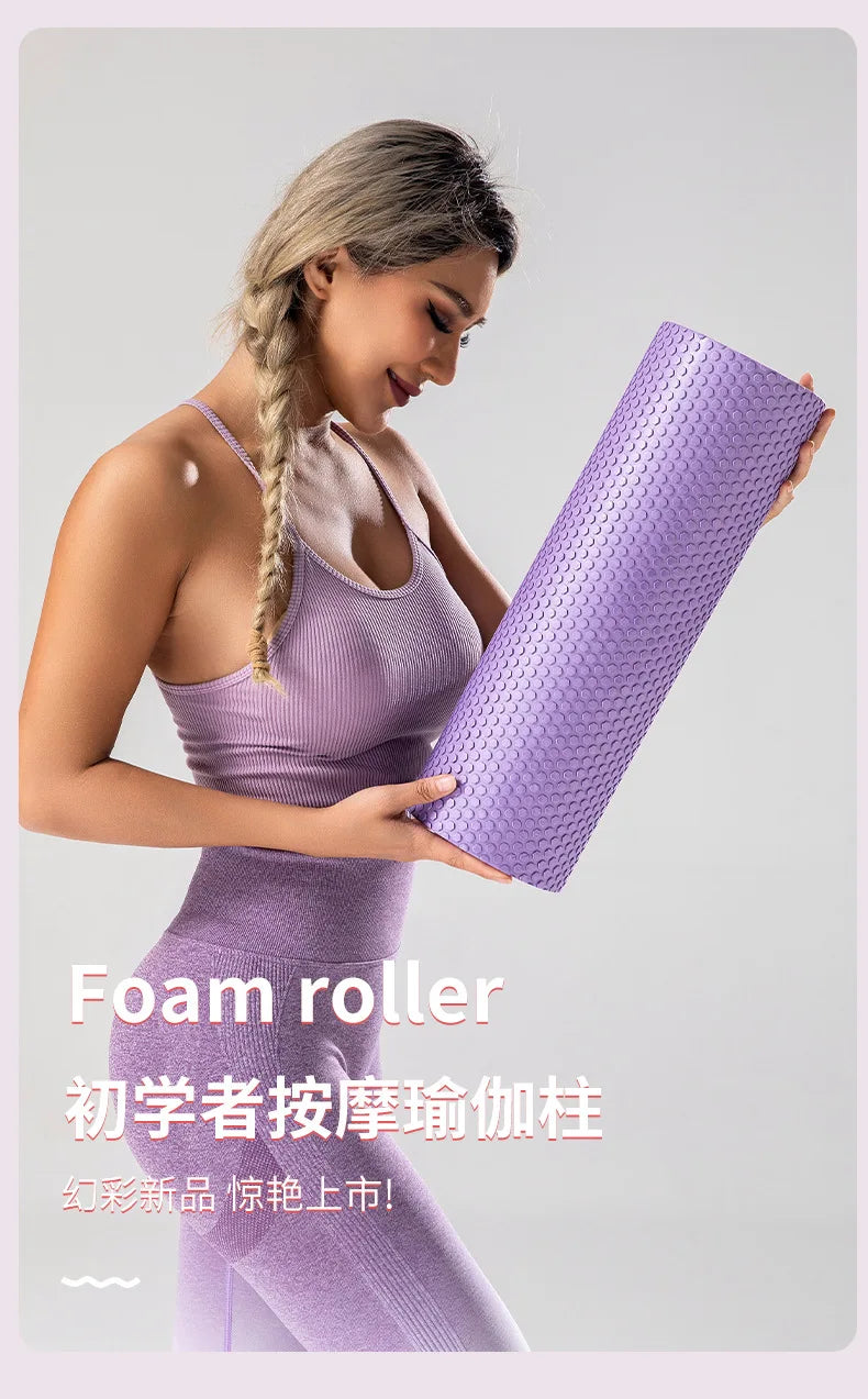 EVA Foam Roller Yoga Column – 30/45/60cm Pilates Massage Block
