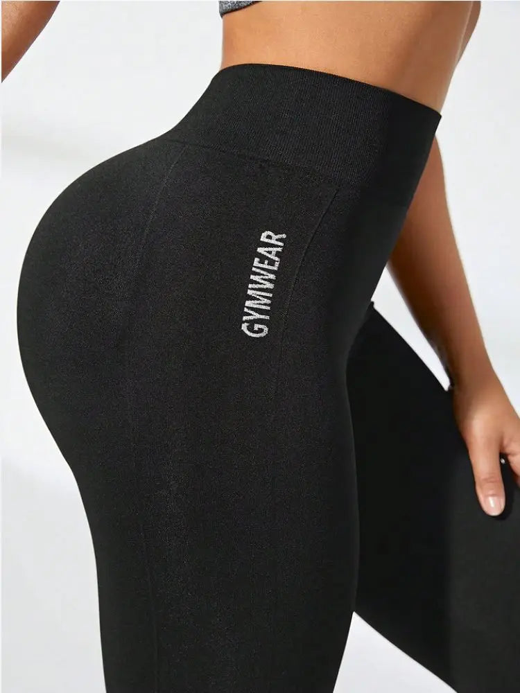 Seamless High Waisted Yoga Pants – Peach Hip Lifting Leggings