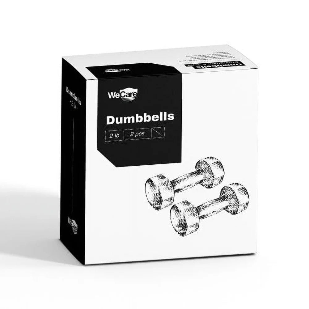 2lb Neoprene Hex Dumbbell Pair – Anti-Roll, Home Gym Fitness