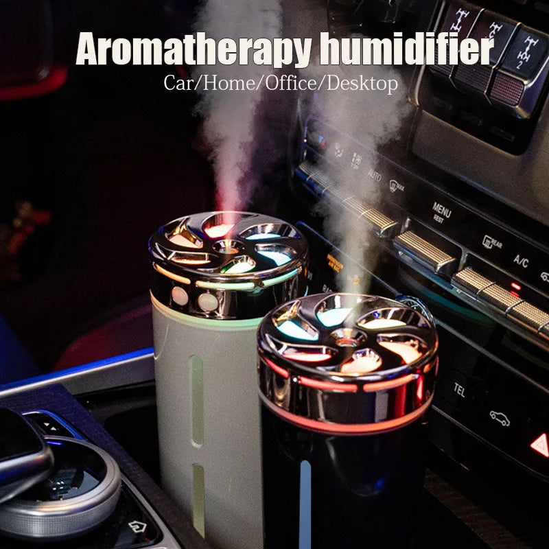 300ml Car Air Humidifier with Night Light & Aroma Diffuser