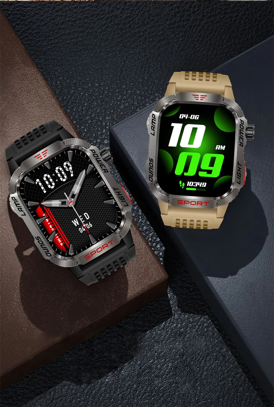 Men’s Military GPS Smartwatch – Outdoor Sport Tracker with Compass & Flashlight