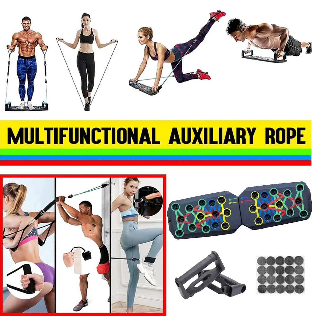 Foldable Push-Up Board Set – Multifunctional Fitness Equipment for Chest, Arms, Back & Core