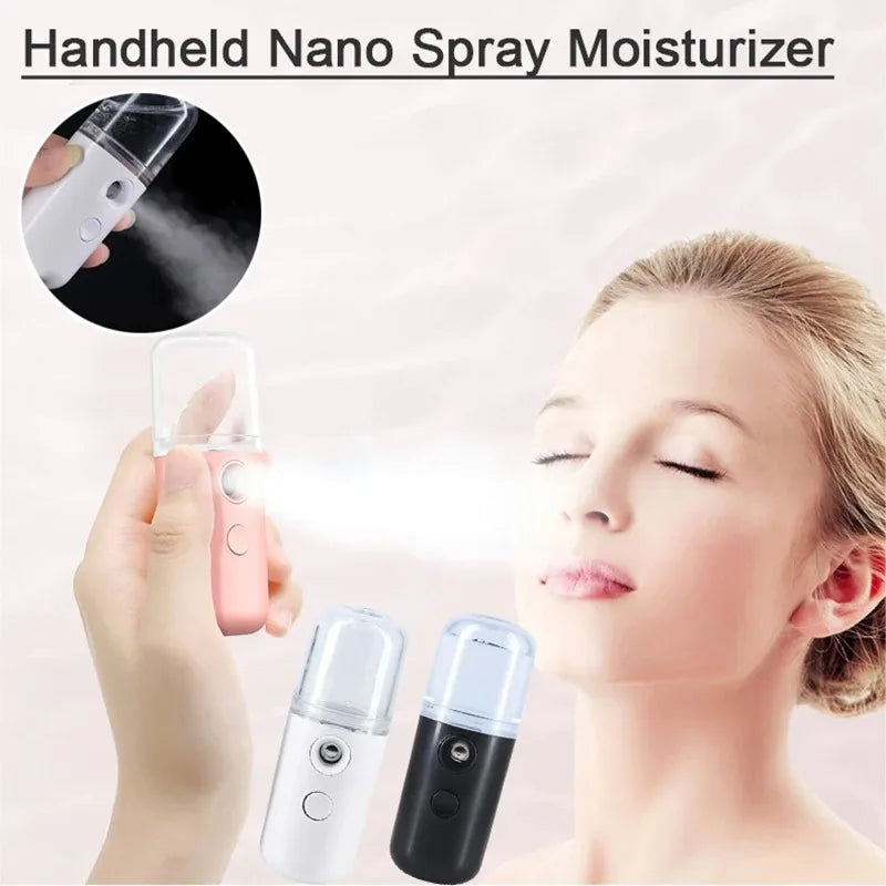 Mini Nano Facial Steamer – USB Portable Face Spray Beauty Instrument & Skin Care Humidifier