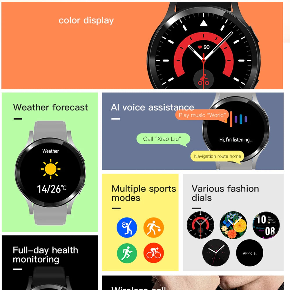 Pro Smartwatch 1.32" HD, Bluetooth Call, Health & Fitness Tracker