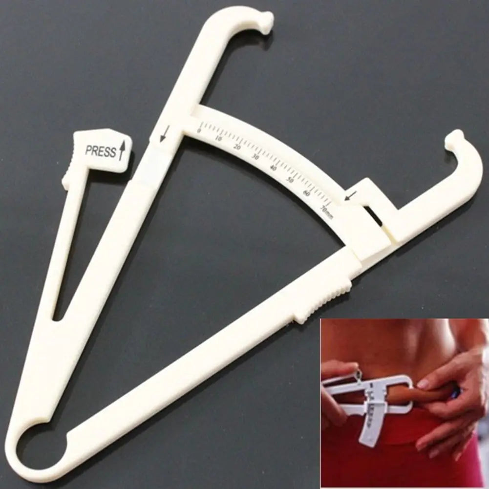 Body Fat Caliper Tester – Skinfold Measurement Tool with Chart (1/3/5 Pcs)