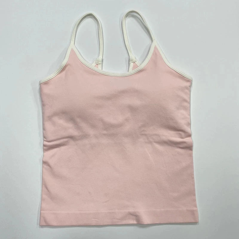 Women’s Seamless Yoga Set – Strappy Sports Bra & Stretch Leggings