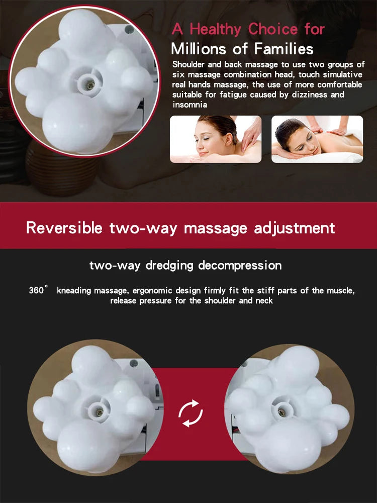 Kneading Shawl Neck and Back Massager – Full Body Home Massage Device