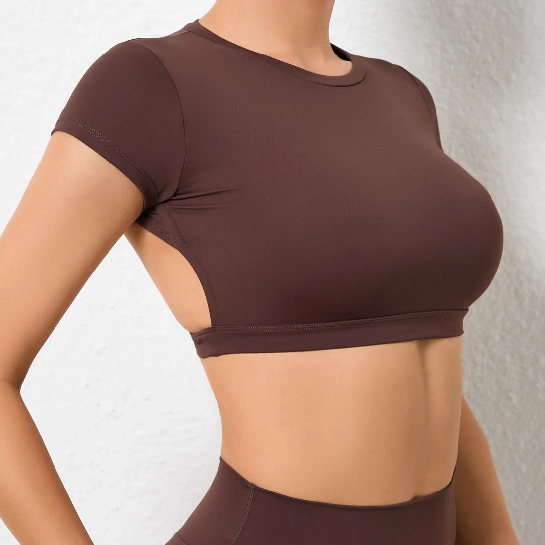Hearuisavy Women’s Backless Workout Crop Top – Breathable Sports Shirt