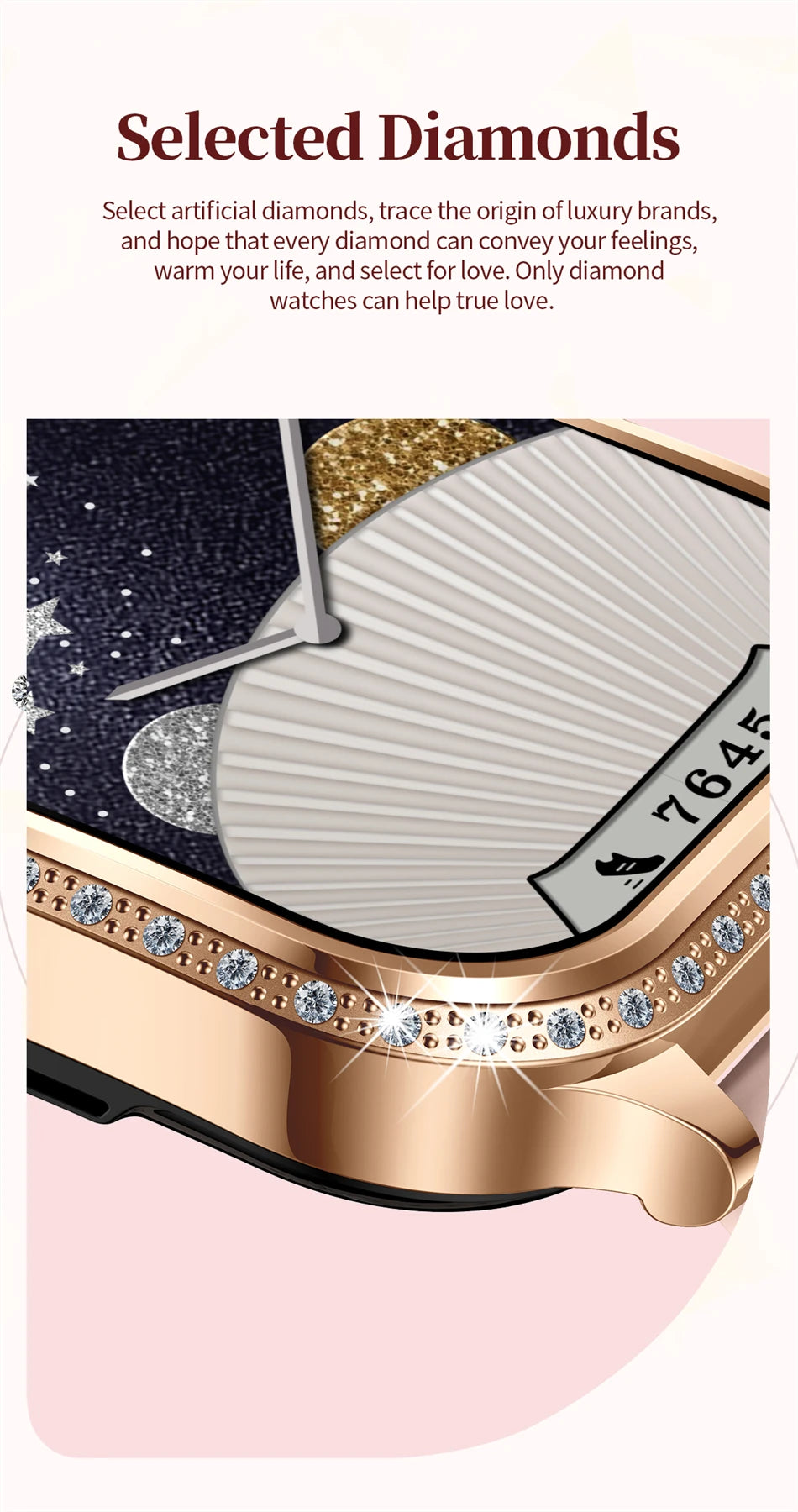 Women’s Smartwatch – Heart Rate, Blood Pressure, Music & BT Calling