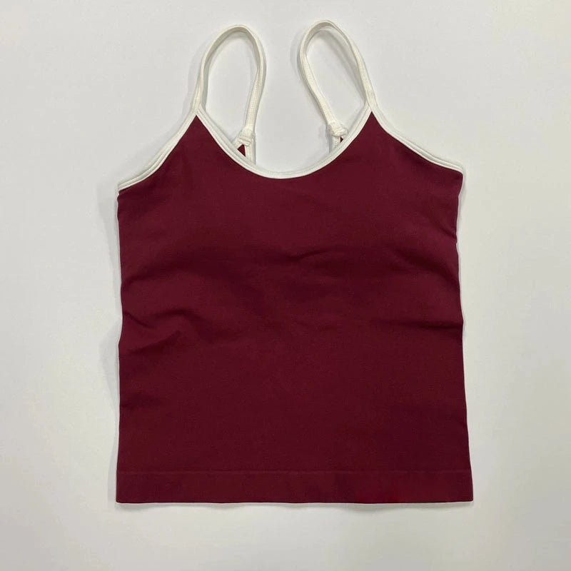 Women’s Seamless Yoga Set – Strappy Sports Bra & Stretch Leggings