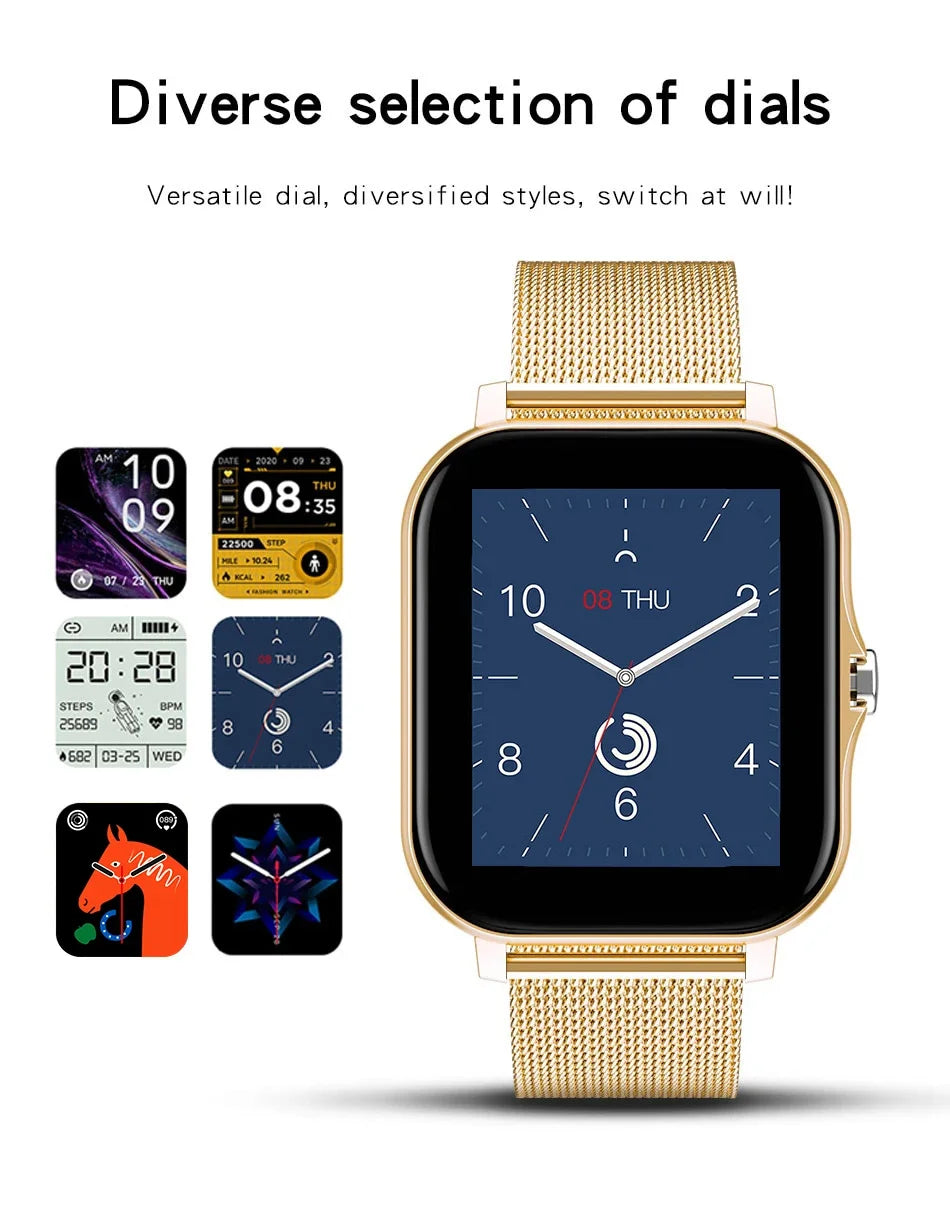 Smartwatch with Bluetooth Call, Health Monitoring, 1.44" Color Screen