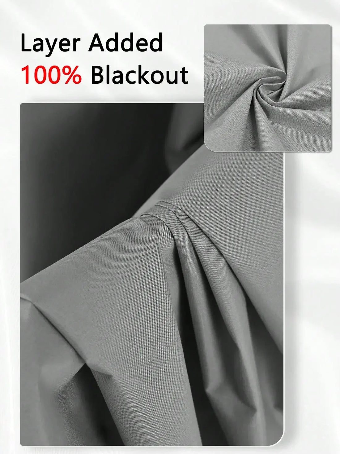 Solid Blackout Curtain with Grommets – Bedroom Privacy Drapes