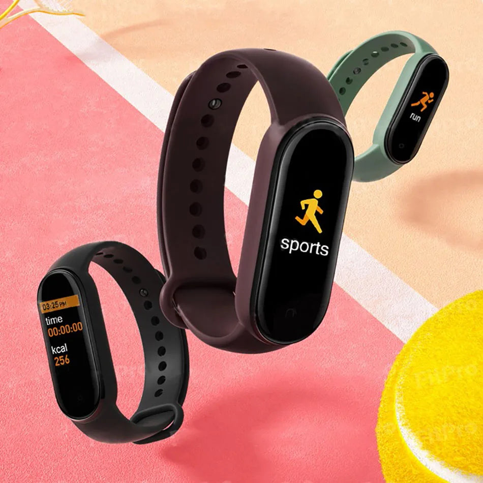 M6 Smart Watch – Waterproof Fitness Tracker with Heart & BP Monitor