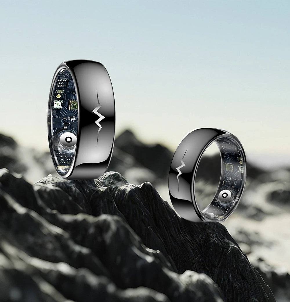 High-End Smart Ring – ECG, Blood Oxygen, Heart Rate & Blood Pressure Monitor with Sleep Tracking, 5ATM Waterproof, Multi-Sport Modes