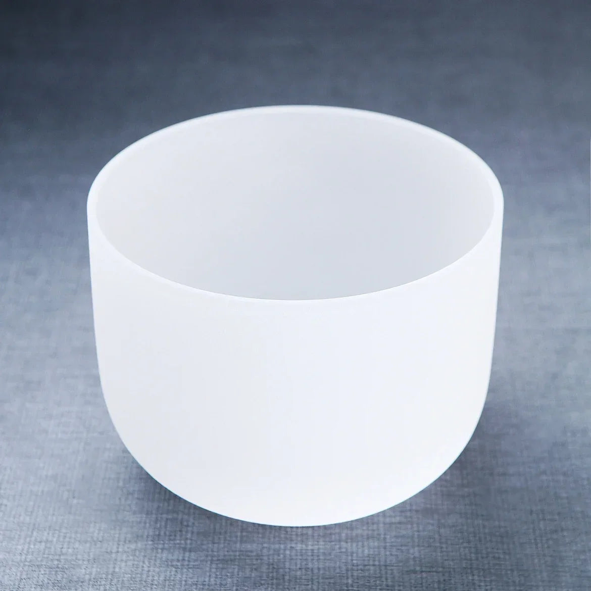 Handmade White Crystal Singing Bowl – Sound Healing & Meditation Instrument