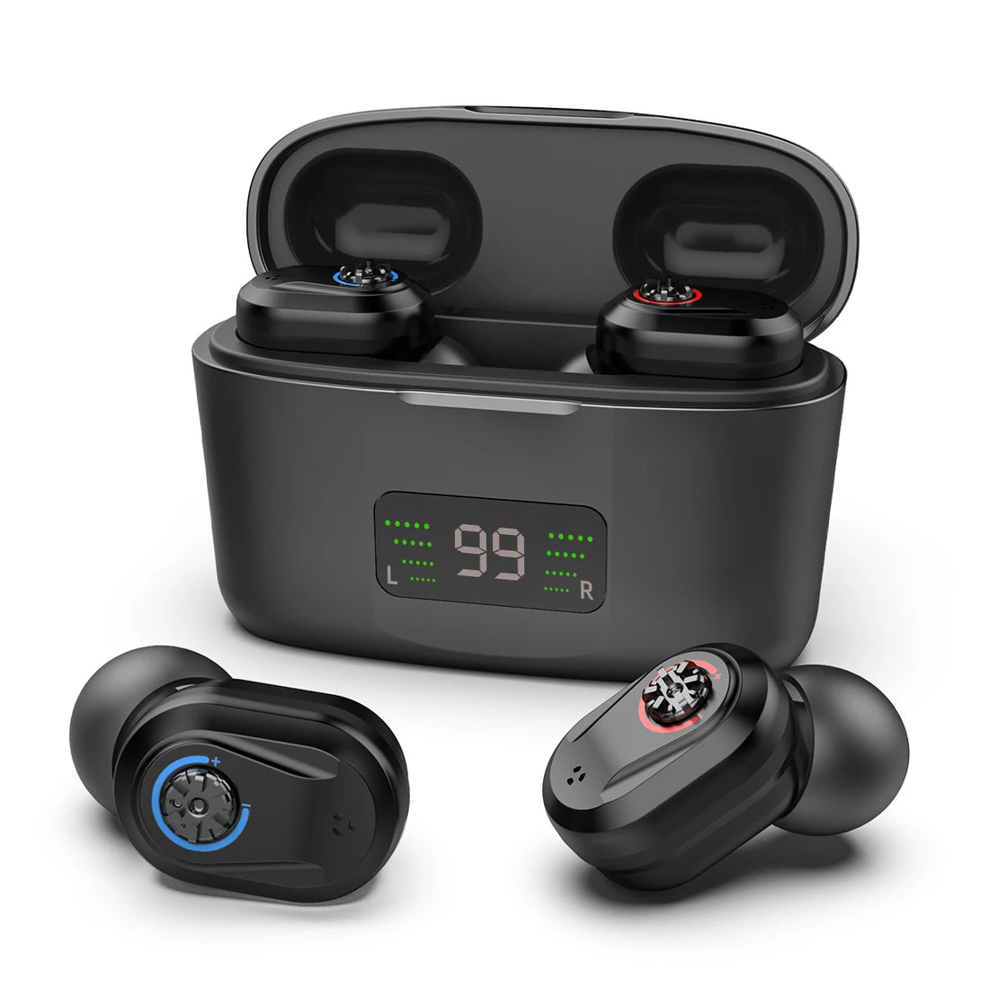 Wireless Mini Hearing Aid for Seniors – HD Digital Noise-Cancelling Ear Device with Charging Box