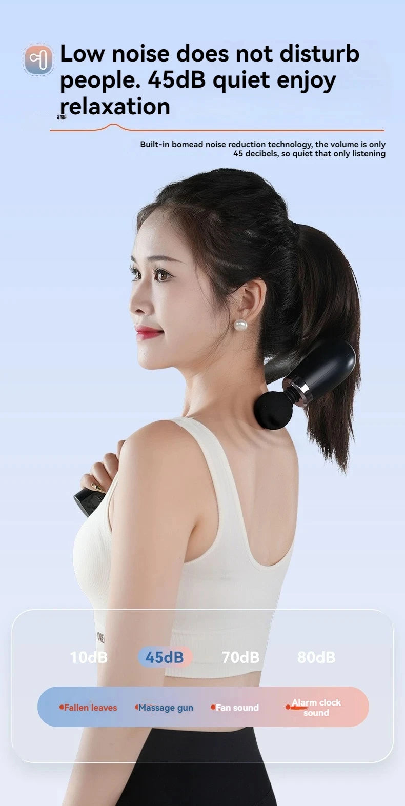 Smart Massage Gun – Rechargeable Handheld Electric Massager Hammer for Back & Full Body Relaxation