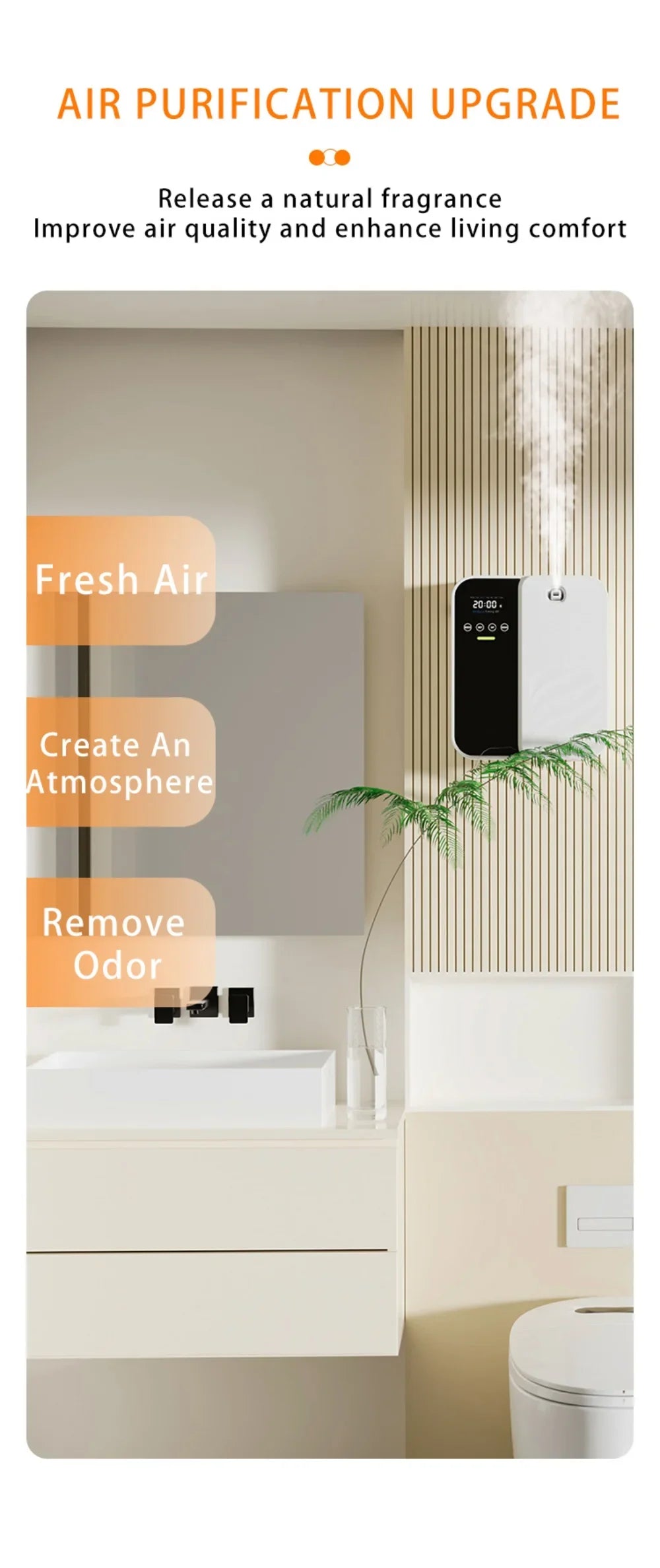 500ml Electric Aroma Diffuser – Waterless Scent Machine, Essential Oil Air Freshener for Home & Office (Covers up to 1000m³)