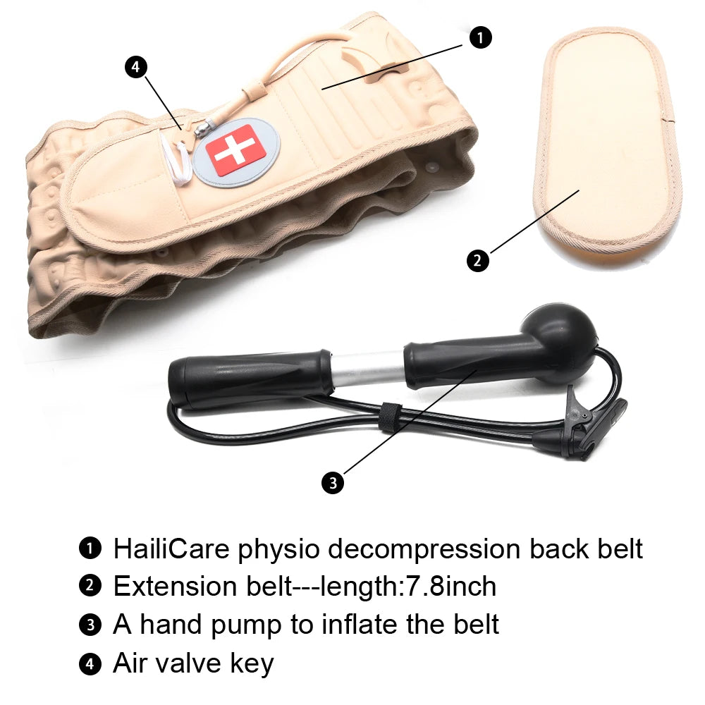 Adjustable Inflatable Lumbar Traction Belt – Spine & Back Support