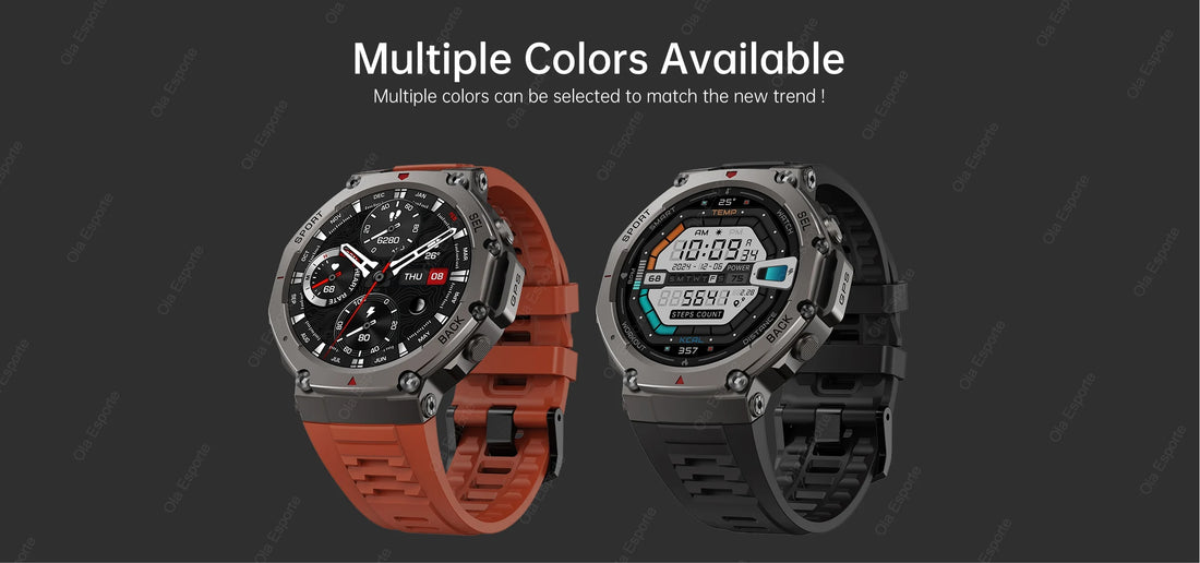 T-Rex 3 GPS Smartwatch – 10ATM Waterproof Military Sports Fitness Watch