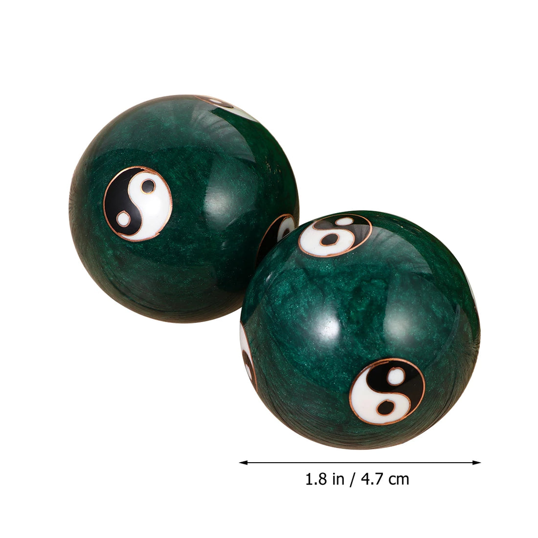 2Pcs Chinese Baoding Massage Balls – Spiky Acupressure Hand Therapy
