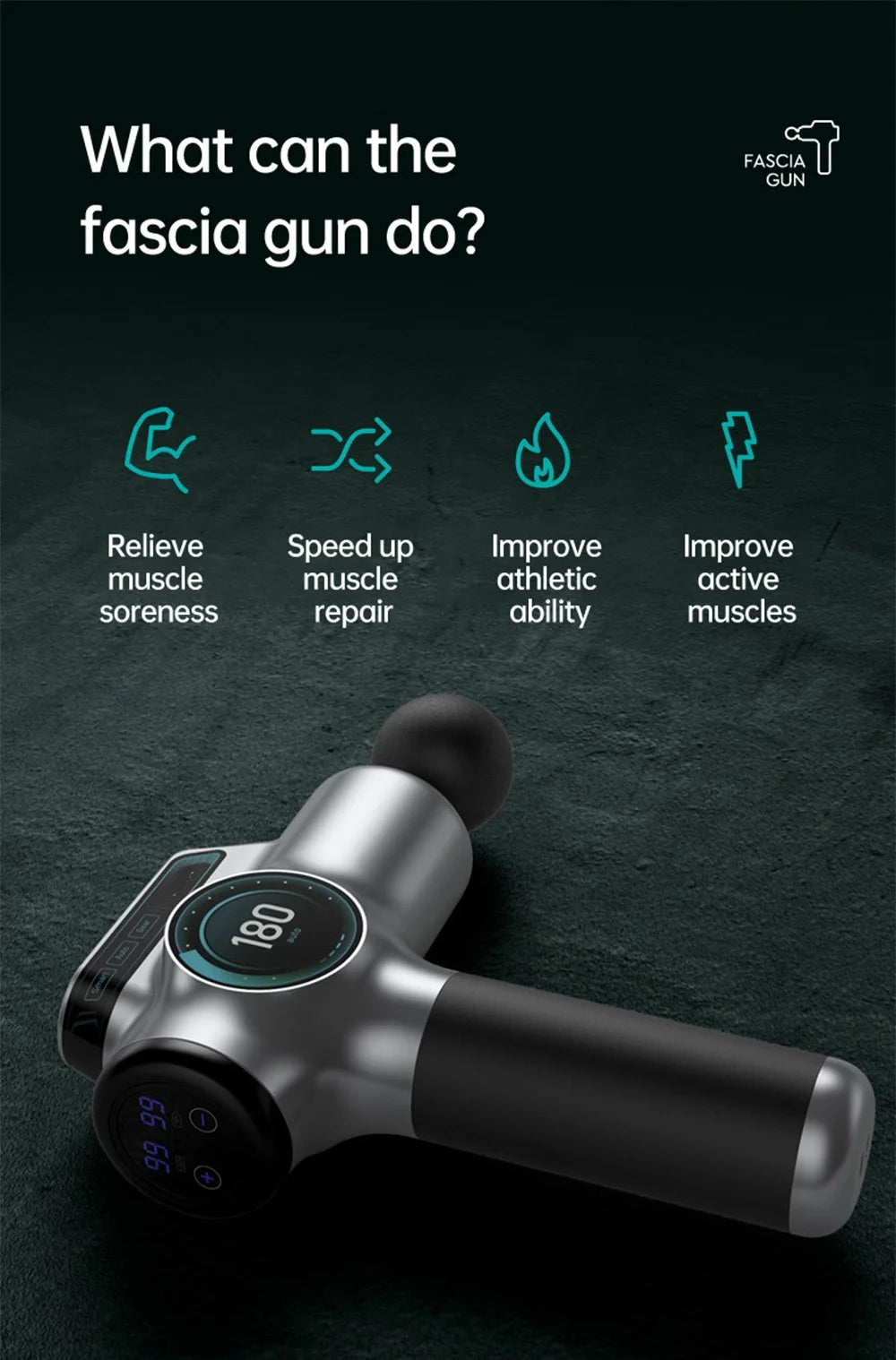 99-Level Deep Tissue Massage Gun – Electric Muscle & Fascia Relaxation Tool