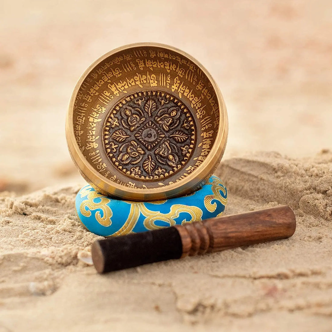 Tibetan Buddha Singing Bowl – Mantra Meditation Sound Bowl for Yoga & Music Therapy