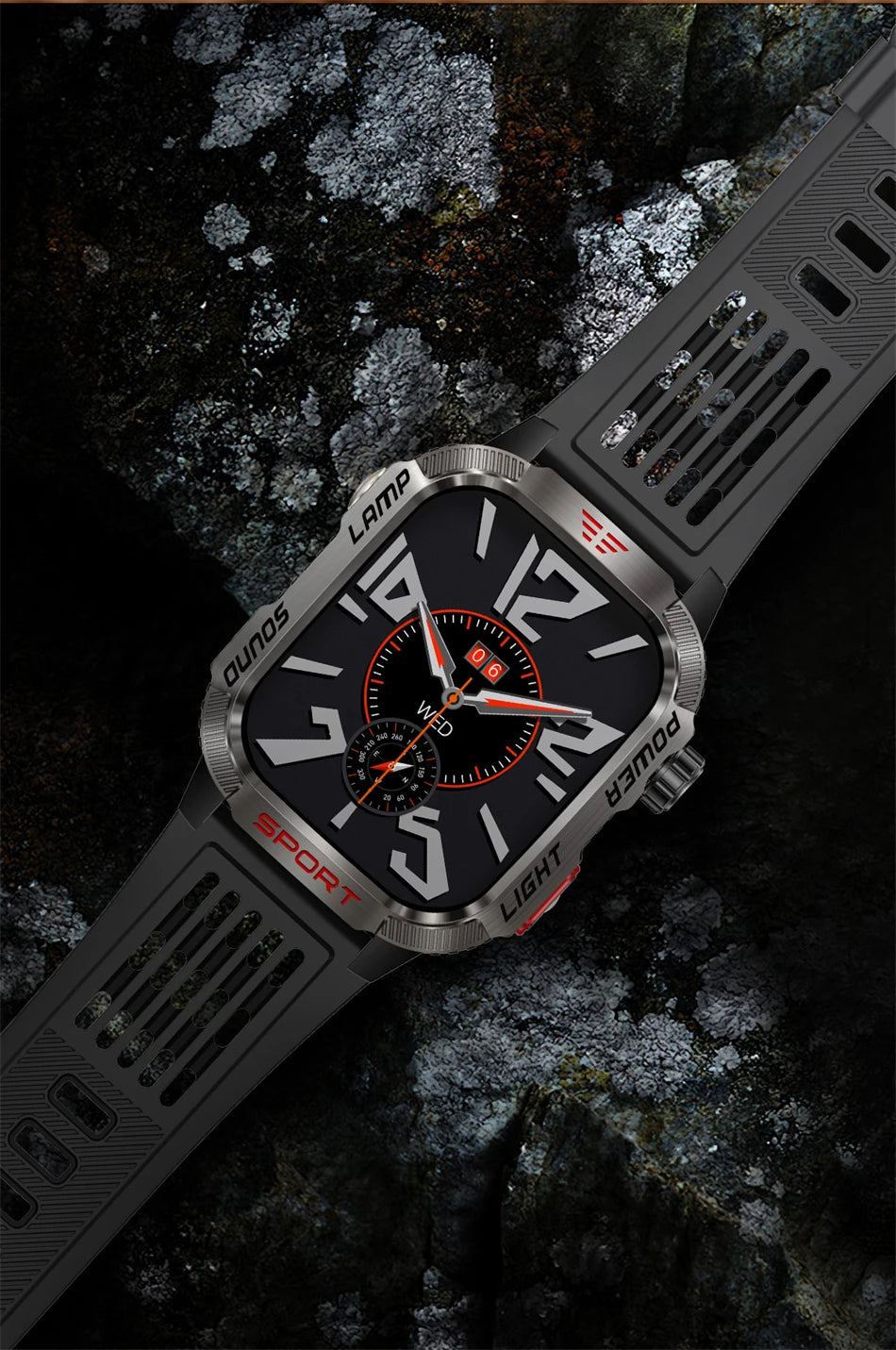 Men’s Military GPS Smartwatch – Outdoor Sport Tracker with Compass & Flashlight