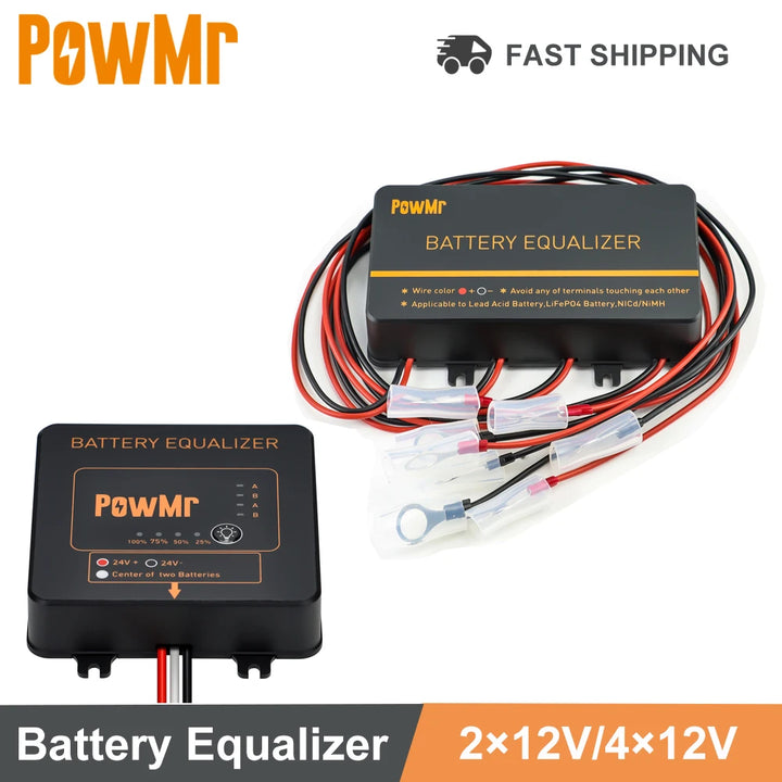 PowMr Battery Equalizer – Voltage Balancer for 24V & 48V Battery Banks