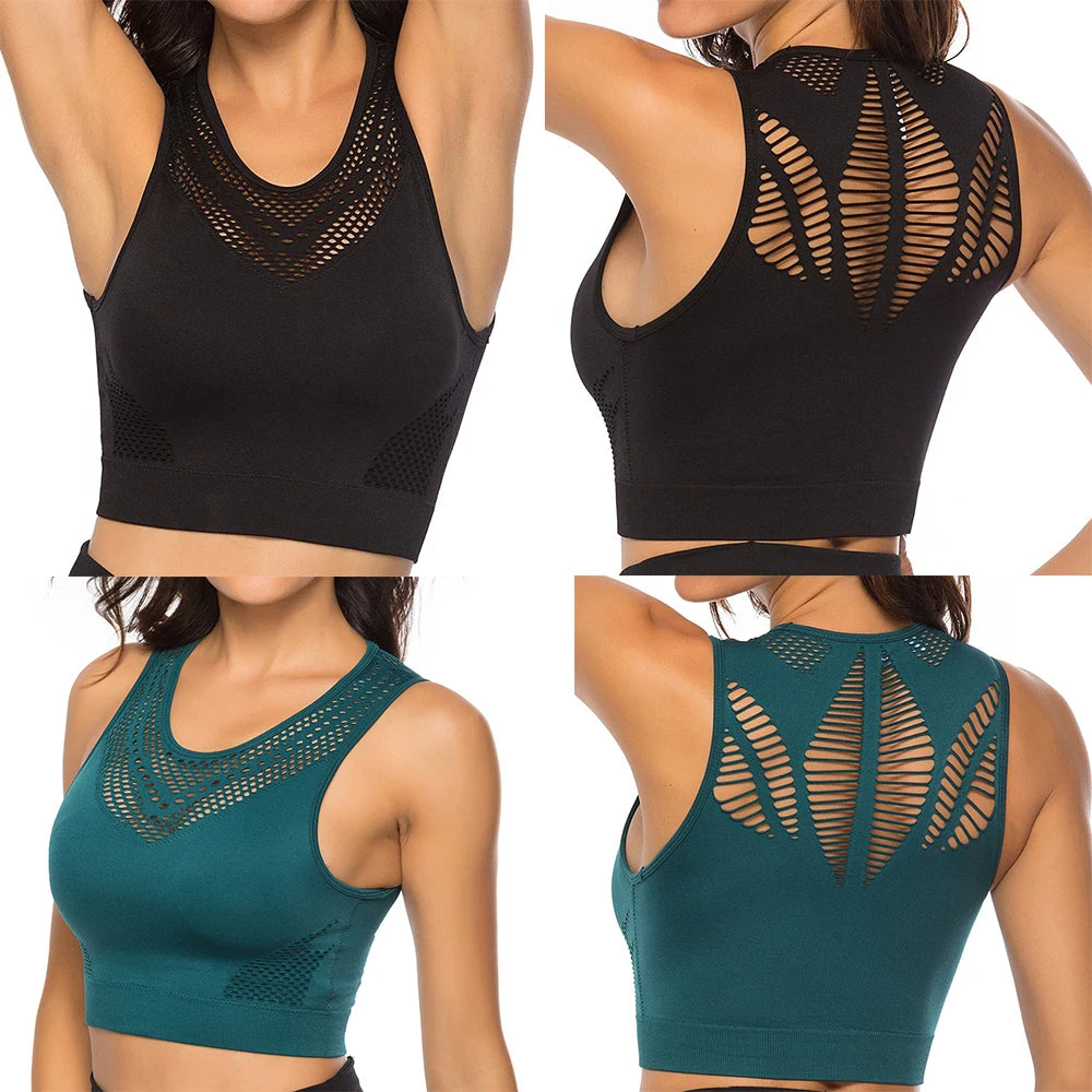 Hot Fitness Women’s Quick-Dry Sports Bra & Yoga Tank Top