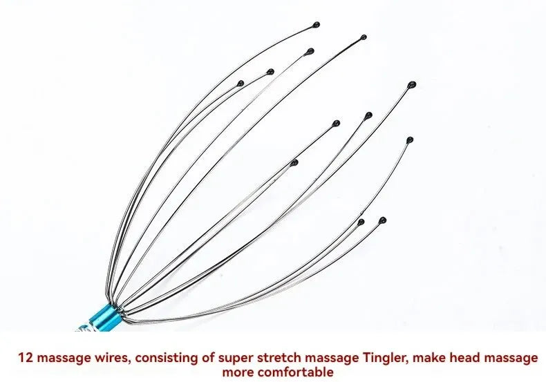 Stainless Steel Octopus Head Massager – Scalp Scratcher & Relaxer