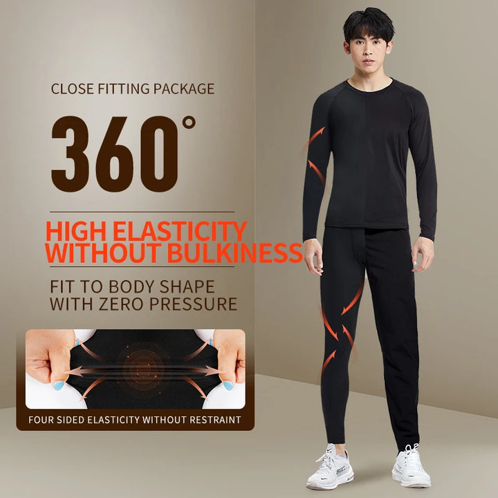 Men’s Plush Warm Pants – Winter Slim Fit Thermal Bottoms