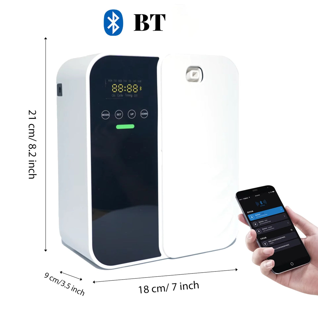 500ml Electric Aroma Diffuser – Waterless Scent Machine, Essential Oil Air Freshener for Home & Office (Covers up to 1000m³)