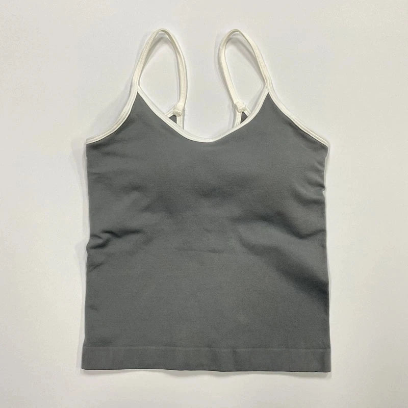 Women’s Seamless Yoga Set – Strappy Sports Bra & Stretch Leggings