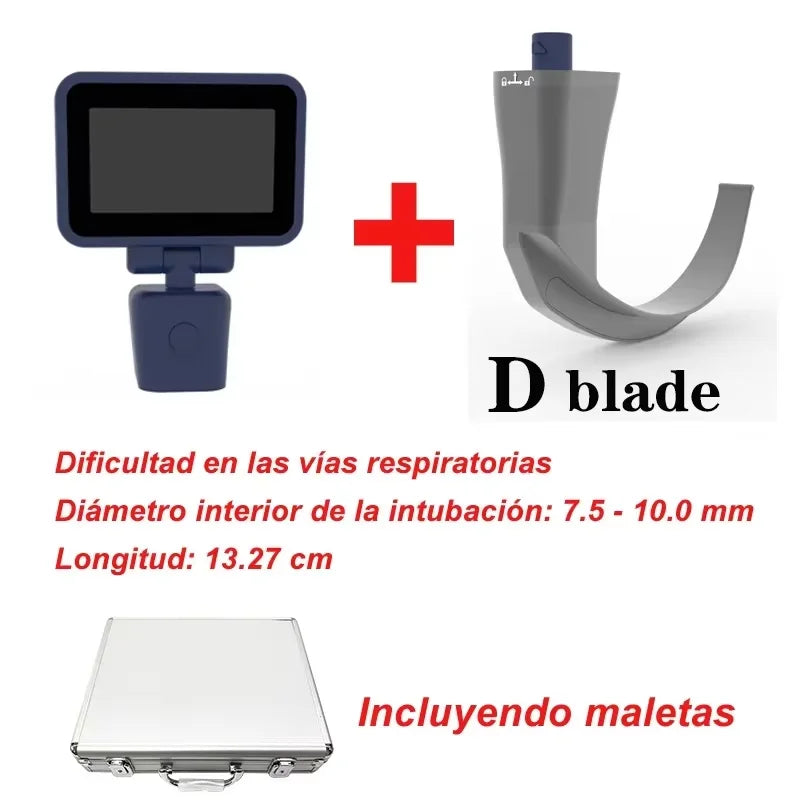 3.5" Video Laryngoscope – Digital Color Scope with Reusable Sterilizable Blades