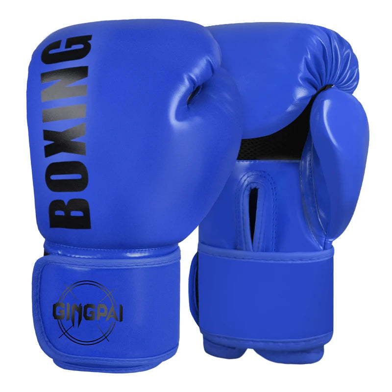High-Quality PU Leather Boxing Gloves – 6/8/10/12oz Muay Thai, MMA, Free Fight & Sandbag Training Gloves for Men and Women