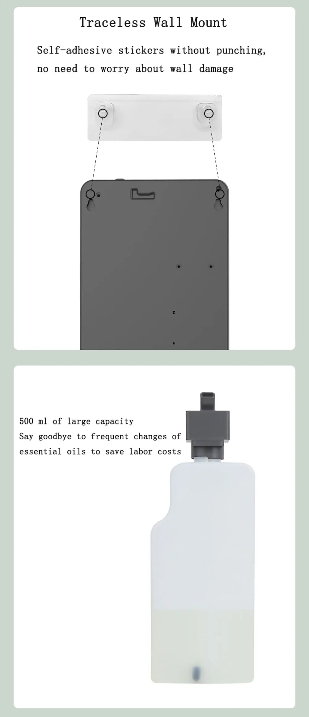 500ML Smart Fragrance Diffuser – Waterless Essential Oil Air Freshener