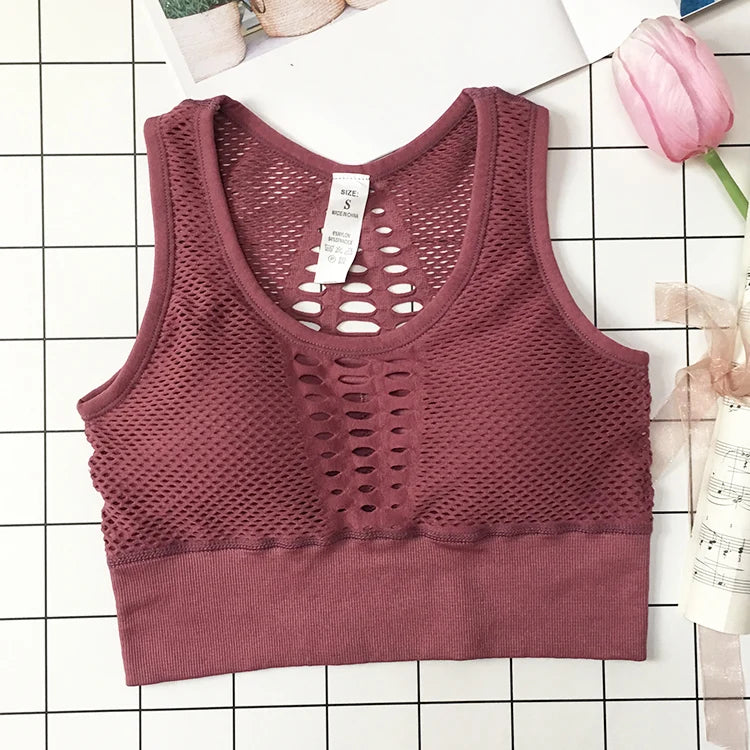 Hot Fitness Women’s Quick-Dry Sports Bra & Yoga Tank Top