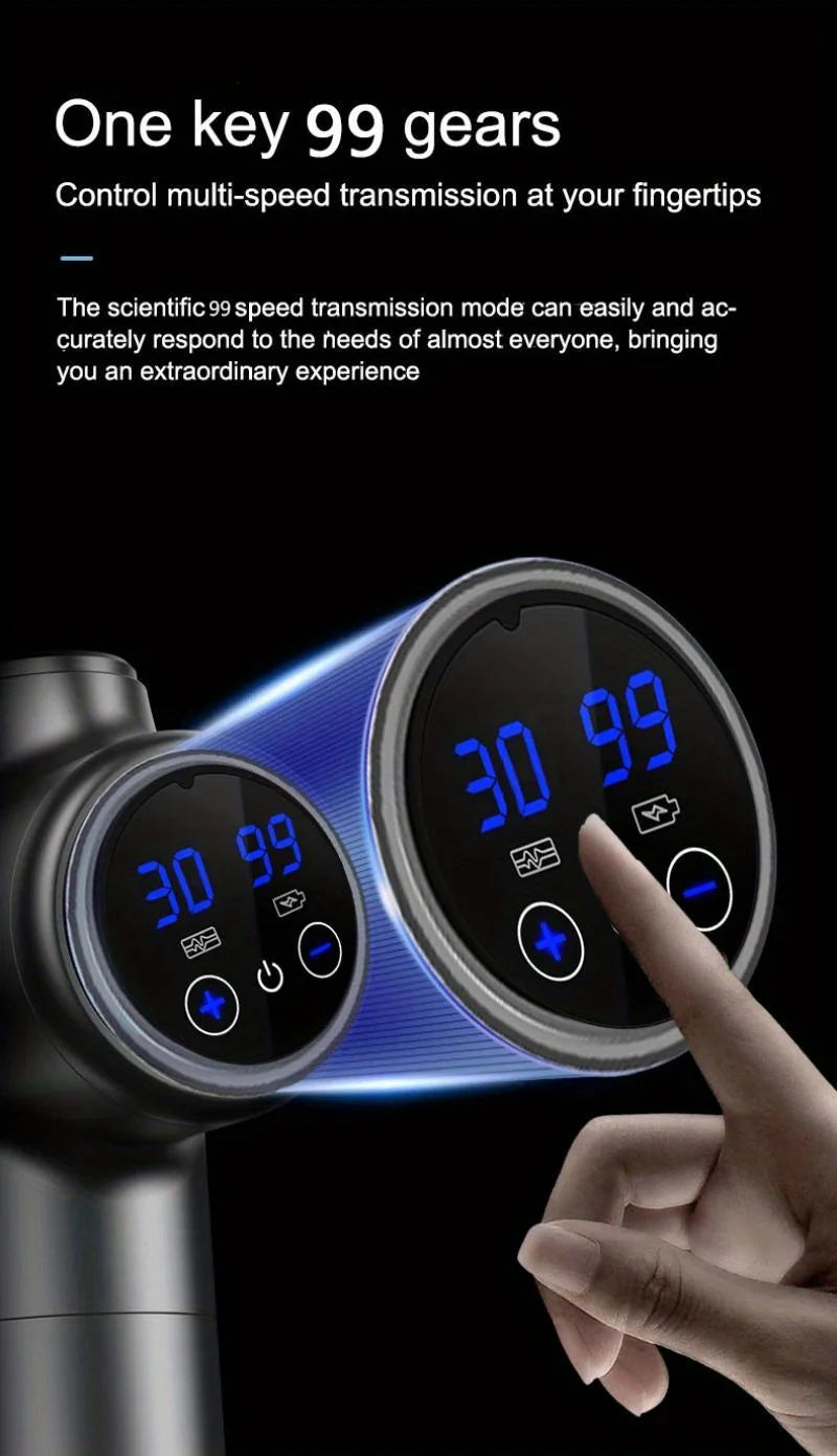 99-Level Deep Tissue Massage Gun – Electric Muscle & Fascia Relaxation Tool