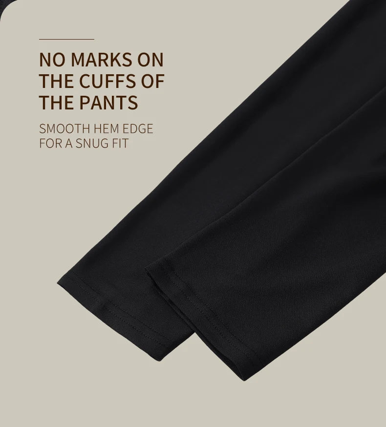 Men’s Plush Warm Pants – Winter Slim Fit Thermal Bottoms