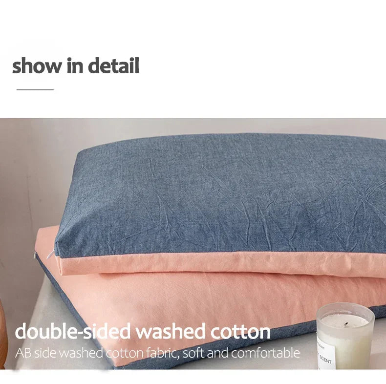 Organic Buckwheat Pillow – Coarse Cloth Cover, Cooling Hulls, Cervical Pain Relief