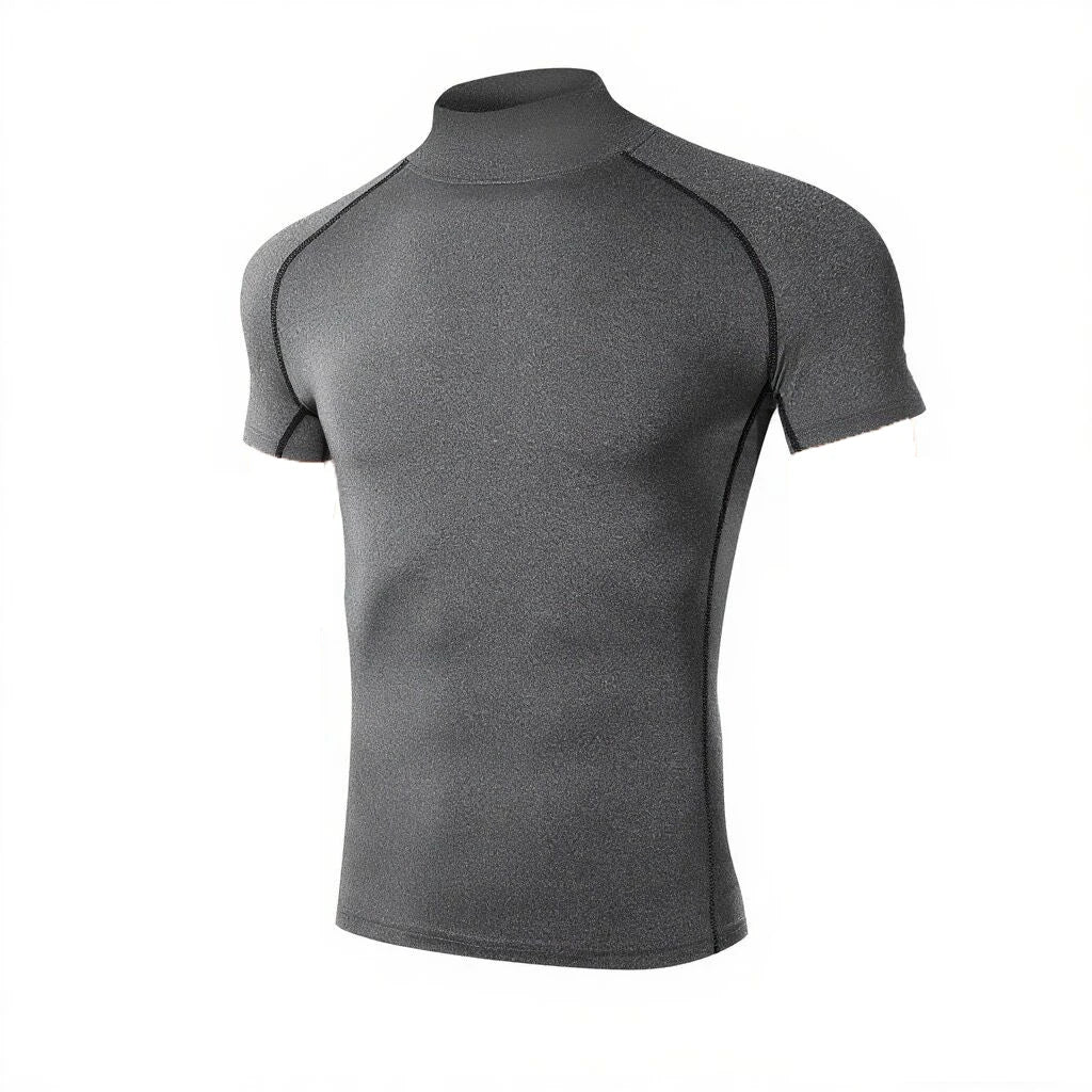 Men’s Compression T-Shirt – Bodybuilding Sportswear, Quick-Dry Short Sleeve Gym Running Workout Top